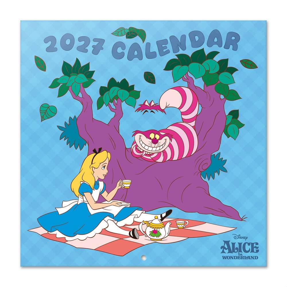 Grupo Erik Disney Alice In Wonderland - 2027 30X30 Calendar - Multicolours